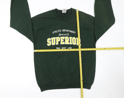 Womens UK Size M Missguided Green Pullover Sweatshirt