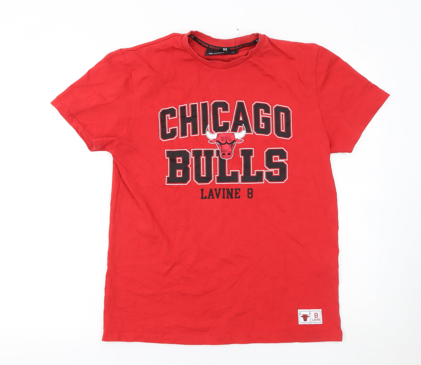 Mens UK Size S NBA Red  T-Shirt