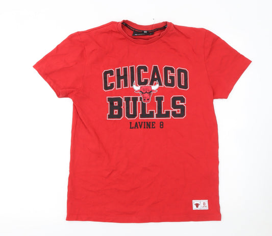 Mens UK Size S NBA Red  T-Shirt