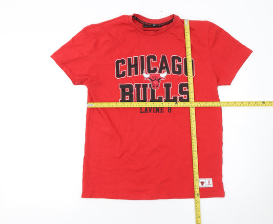 Mens UK Size S NBA Red  T-Shirt