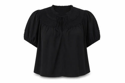Womens UK Size XL Gallery Black Tunic Blouse