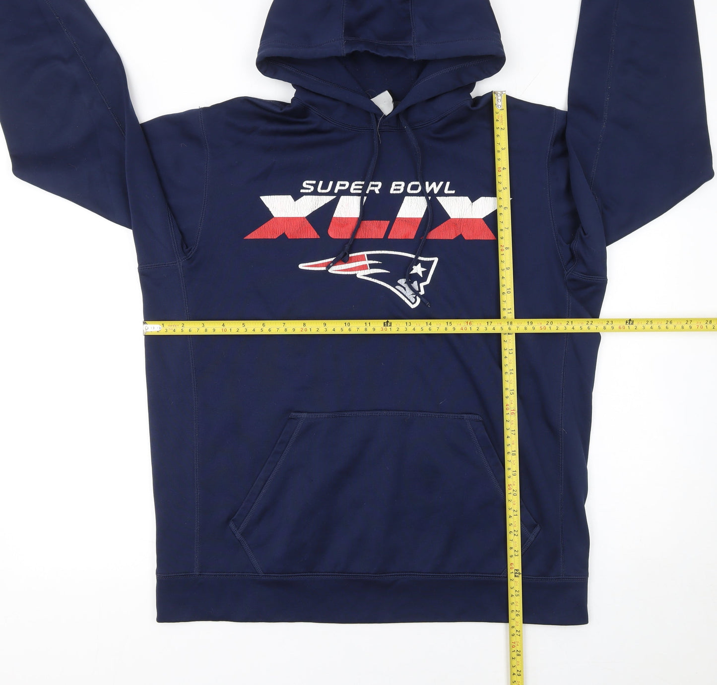 Mens UK Size L Nike Blue Pullover Hoodie