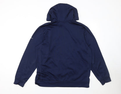 Mens UK Size L Nike Blue Pullover Hoodie