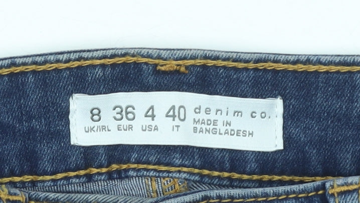 Womens UK Size 8 Denim Co. Slim Fit Skinny Blue Jeans