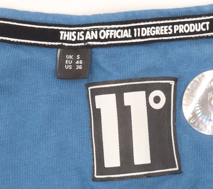Mens UK Size S 11 degrees Blue  T-Shirt