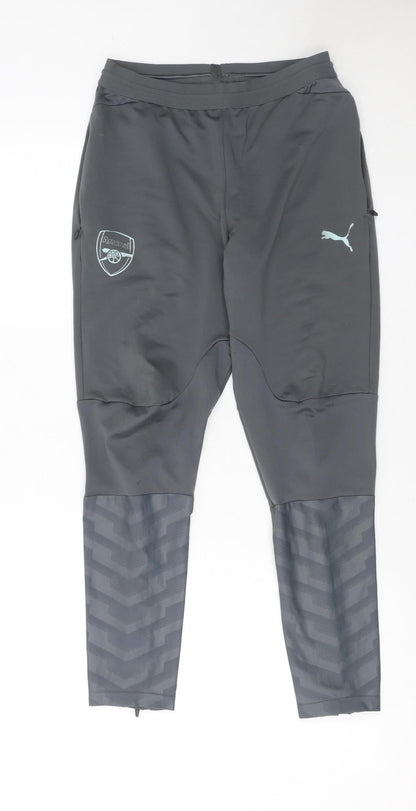 Boys UK Size 11-12 Years PUMA Slim Fit Jogger Grey Trousers