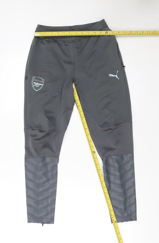 Boys UK Size 11-12 Years PUMA Slim Fit Jogger Grey Trousers
