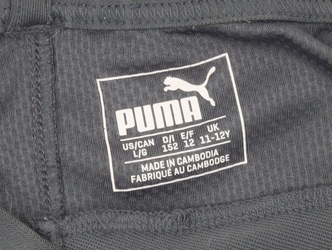 Boys UK Size 11-12 Years PUMA Slim Fit Jogger Grey Trousers