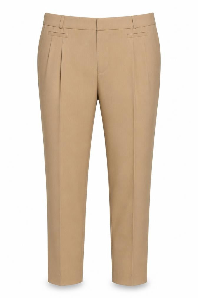 Mens UK Size 16 Dunnes Regular Fit Business Formal Workwear Beige Trousers