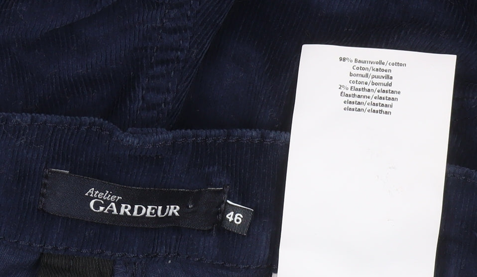 Mens UK Size 36 Atelier Gardeur Regular Fit Chino Blue Trousers