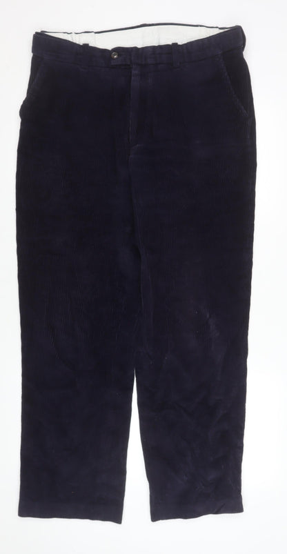 Mens UK Size 36R Skopes Classic Fit Casual Blue Trousers