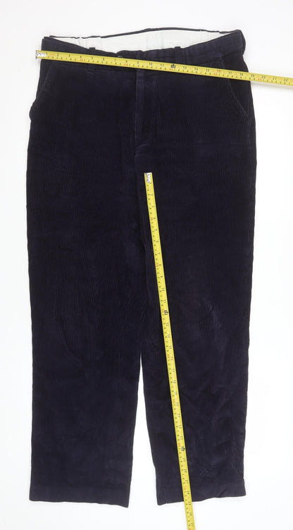 Mens UK Size 36R Skopes Classic Fit Casual Blue Trousers