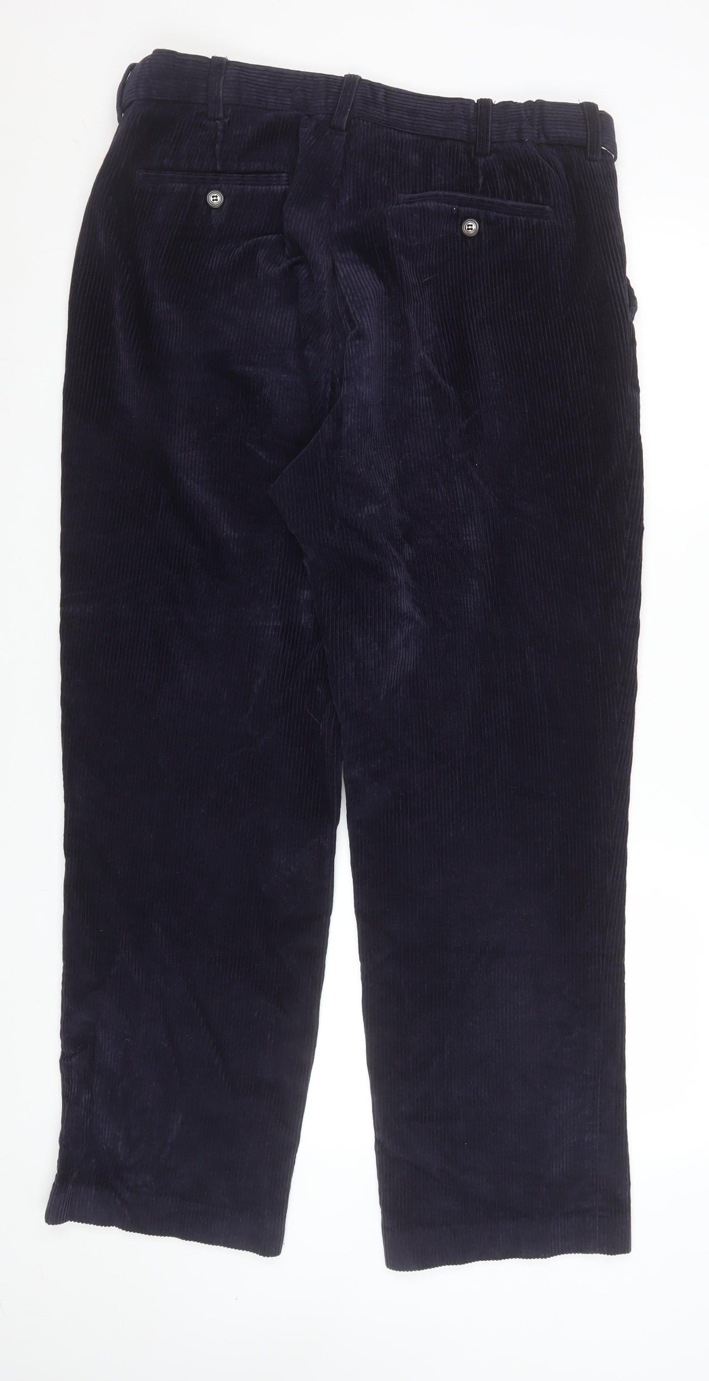 Mens UK Size 36R Skopes Classic Fit Casual Blue Trousers
