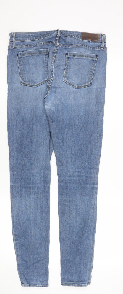 Unisex Adultss UK Size 10 Parker Smith Slim Fit Skinny Blue Jeans