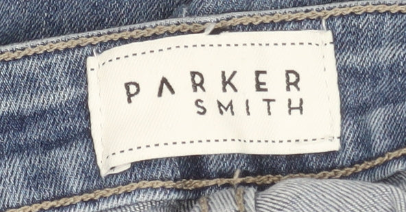 Unisex Adultss UK Size 10 Parker Smith Slim Fit Skinny Blue Jeans