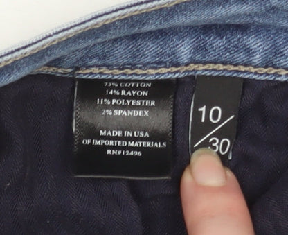 Unisex Adultss UK Size 10 Parker Smith Slim Fit Skinny Blue Jeans