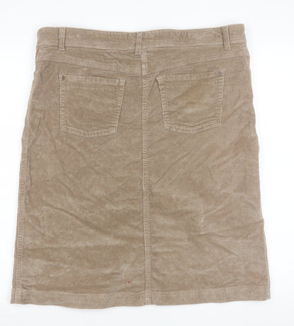 Timberland Women's Beige Corduroy Knee Length Skirt Size 12