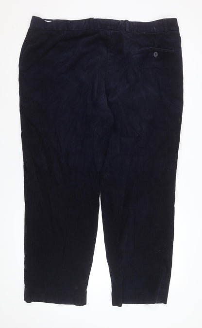 James Pringle Men's Blue Corduroy Trousers 42W 29L Regular Fit