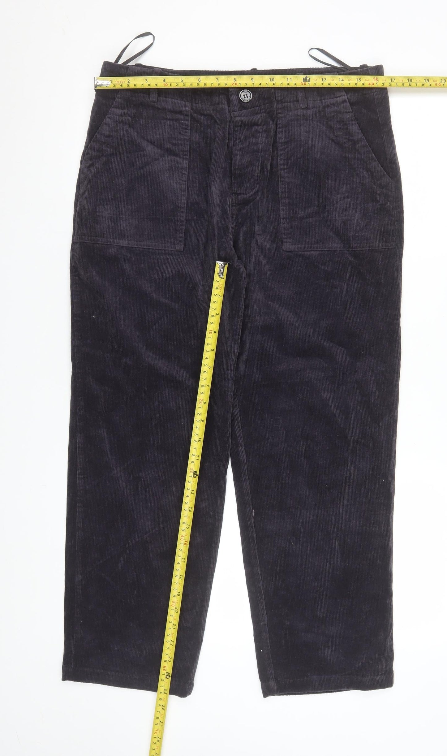 Womens UK Size 16 Rupert & Buckley Regular Fit Chino Black Trousers