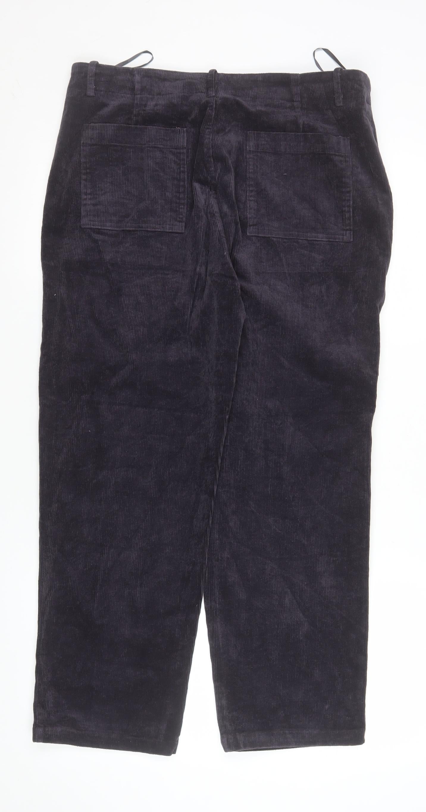 Womens UK Size 16 Rupert & Buckley Regular Fit Chino Black Trousers