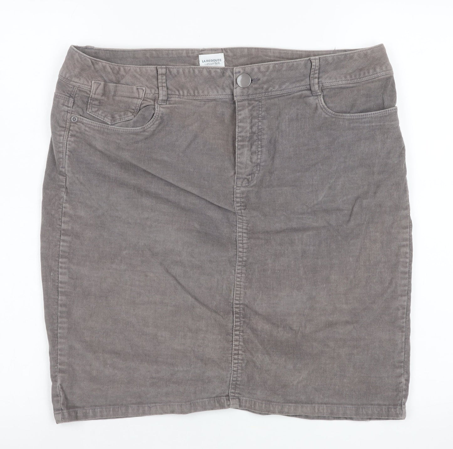 Womens UK Size 14 La Redoute Straight & Pencil Corduroy Skirt