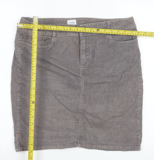 Womens UK Size 14 La Redoute Straight & Pencil Corduroy Skirt