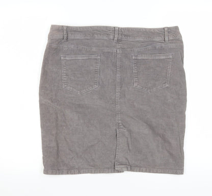 Womens UK Size 14 La Redoute Straight & Pencil Corduroy Skirt