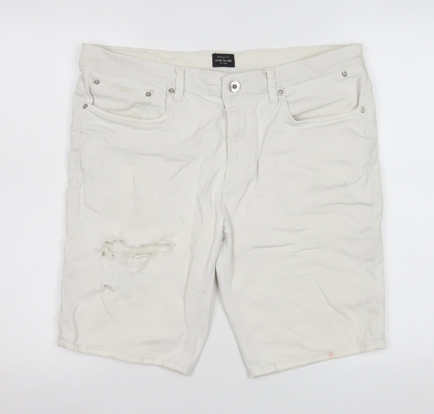 Womens UK Size 36 River Island Regular Fit Bermuda Shorts