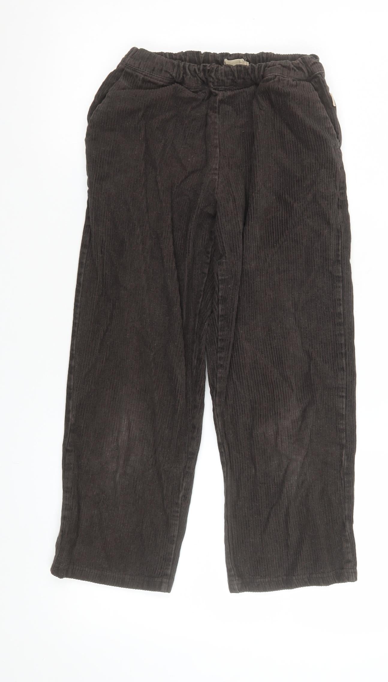 Boys UK Size 8 Years Wheat Regular Fit Chino Brown Trousers