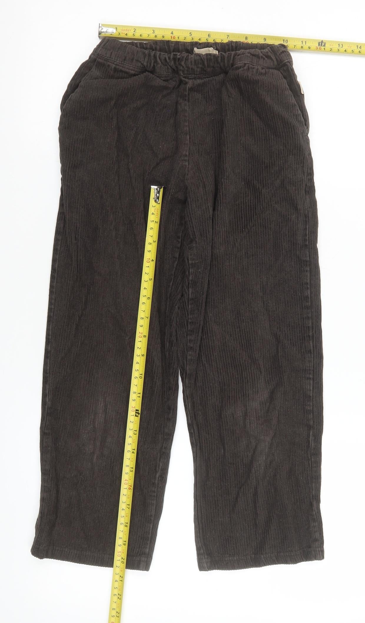 Boys UK Size 8 Years Wheat Regular Fit Chino Brown Trousers
