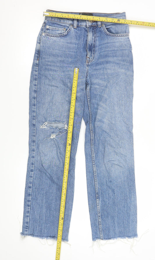 Womens UK Size 8 ASOS Regular Fit Straight Blue Jeans