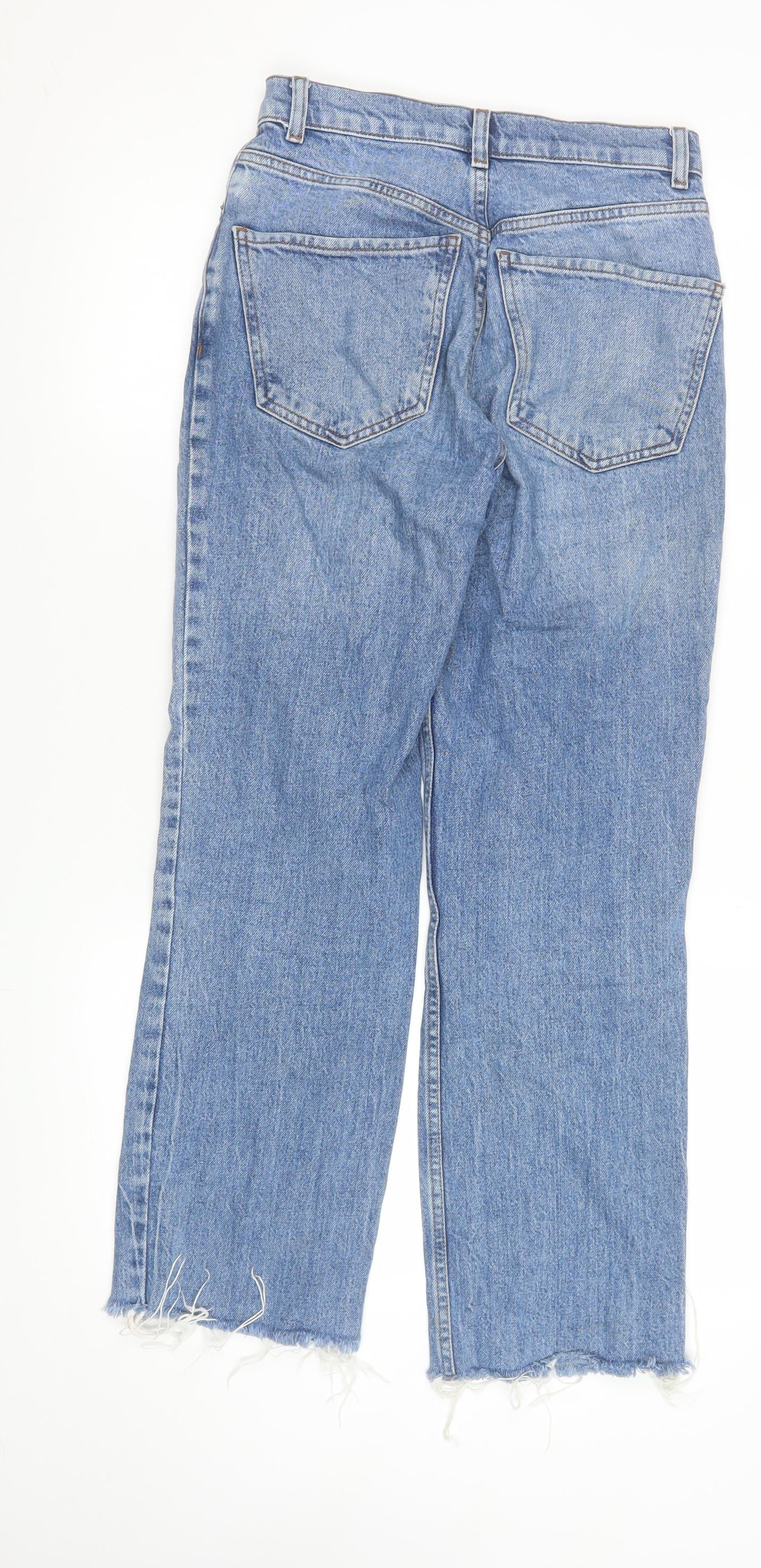 Womens UK Size 8 ASOS Regular Fit Straight Blue Jeans