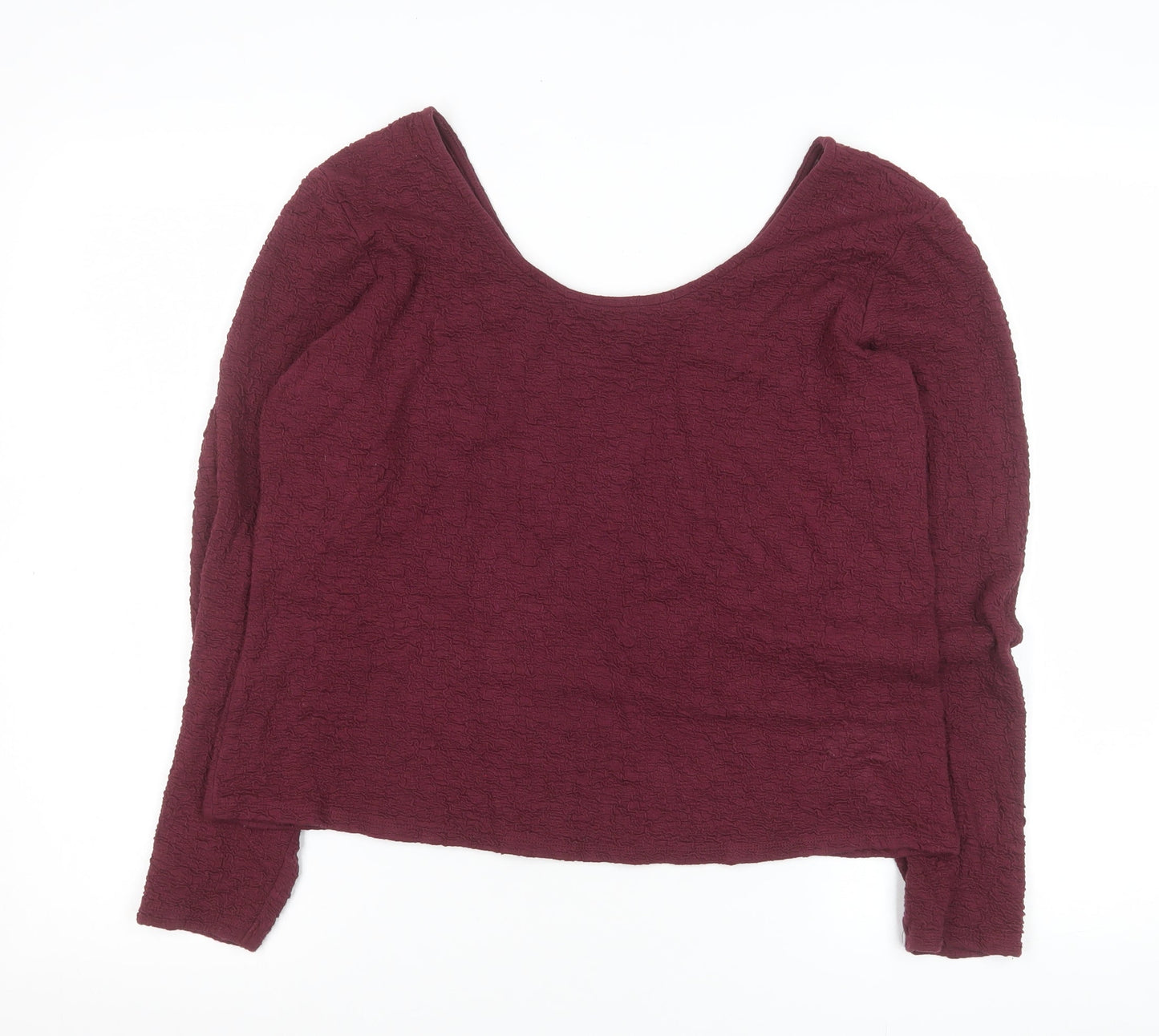 Womens UK Size L Gallery Red Basic Blouse