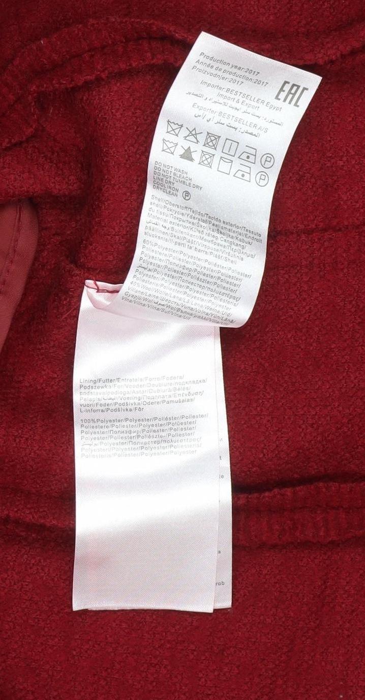 Womens UK Size S Only Red Overcoat