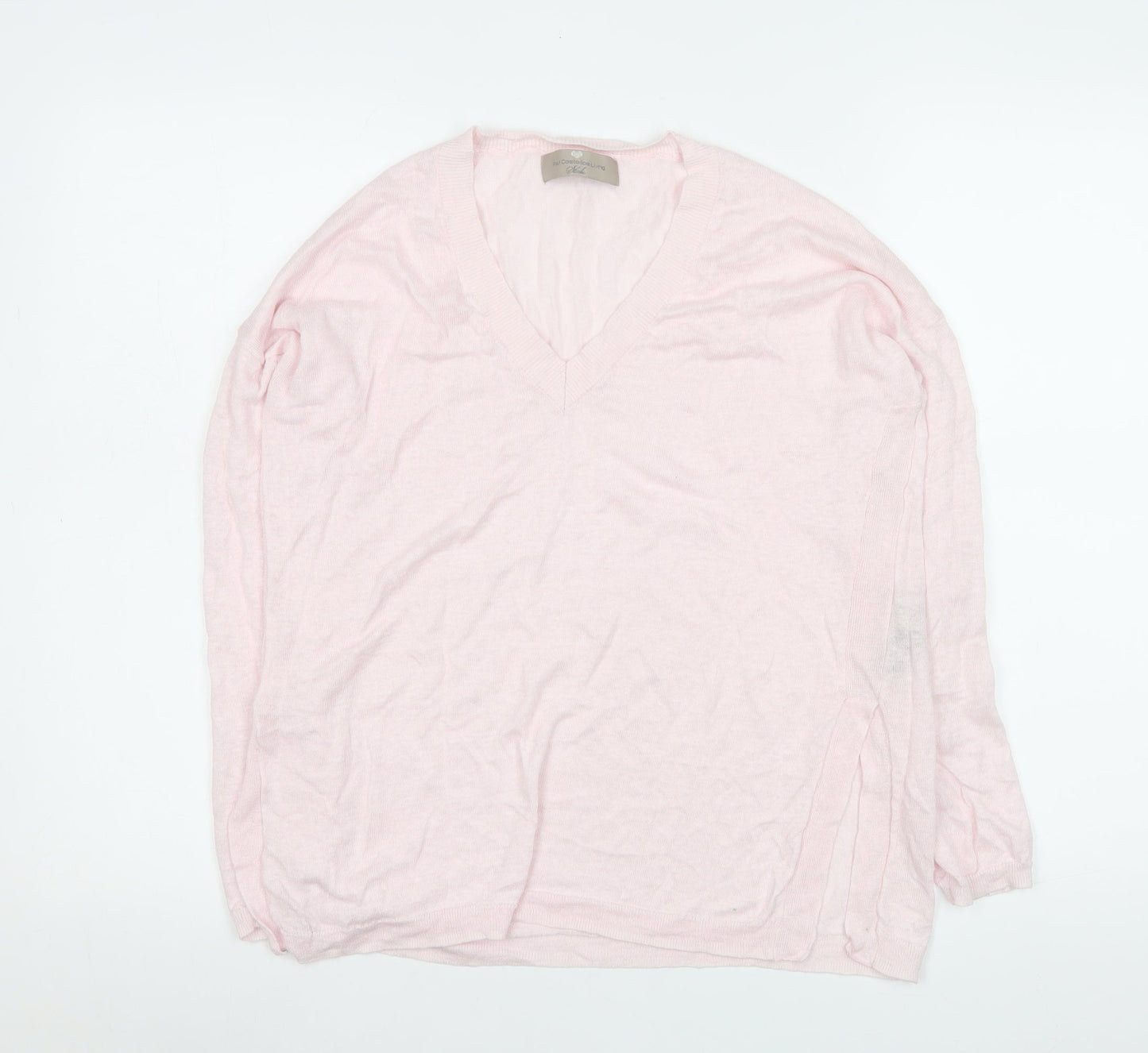 Womens UK Size S Paul Costelloe Living Studio Pink Basic Blouse