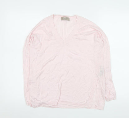 Womens UK Size S Paul Costelloe Living Studio Pink Basic Blouse