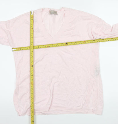 Womens UK Size S Paul Costelloe Living Studio Pink Basic Blouse