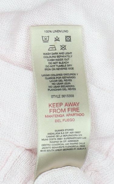 Womens UK Size S Paul Costelloe Living Studio Pink Basic Blouse