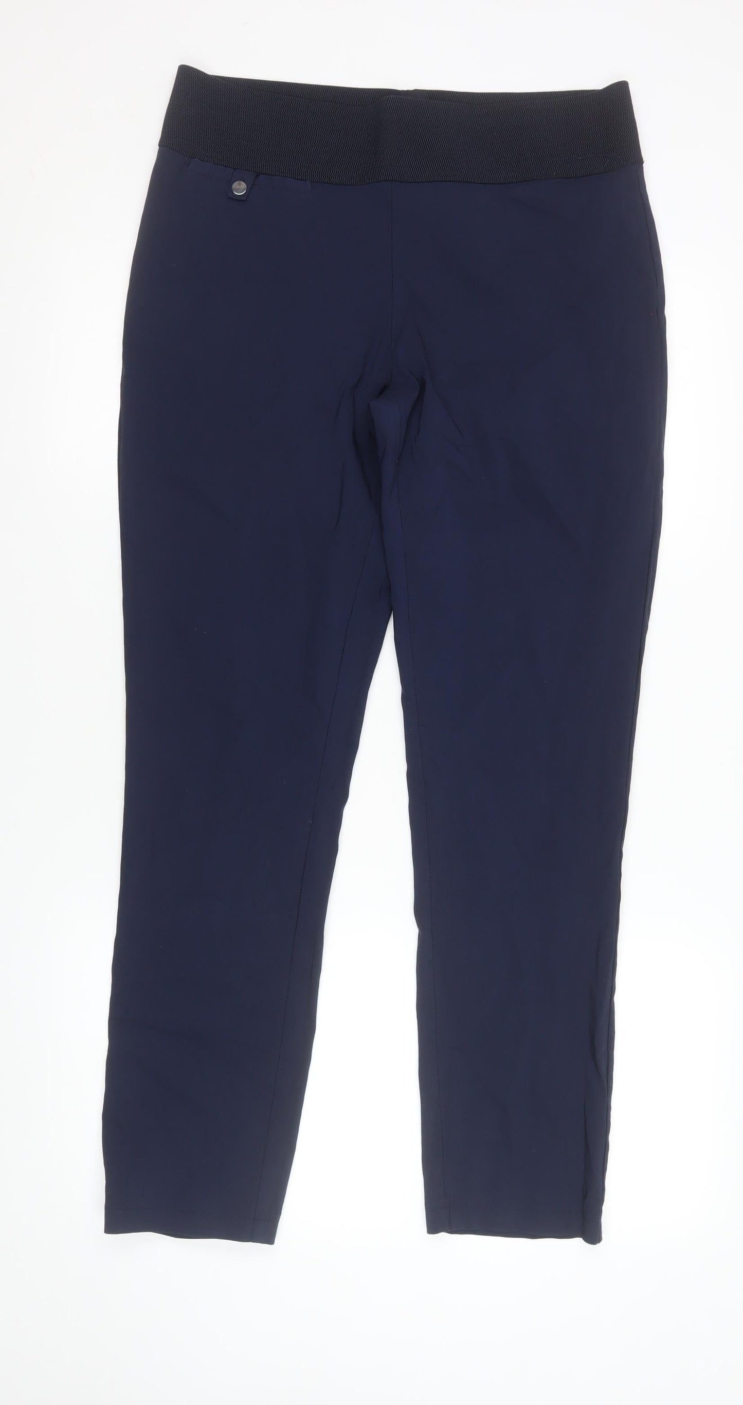 Womens UK Size 14 Kelly & Grace Regular Fit CasualTravelWorkwear Blue Trousers