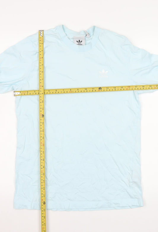 Womens UK Size S adidas Blue Basic T-Shirt