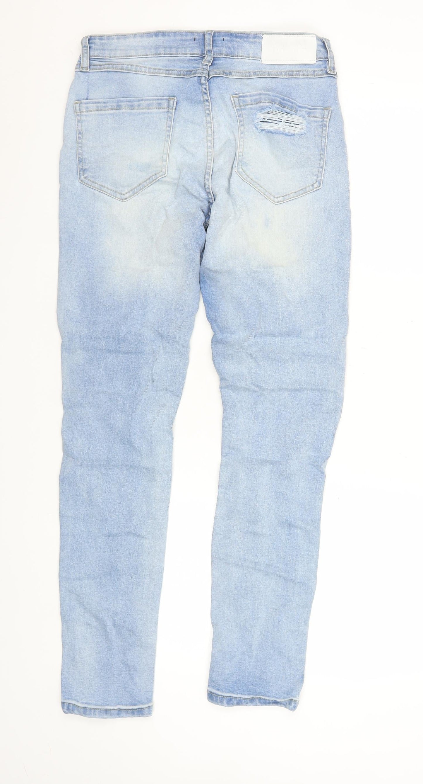 Mens UK Size 30 boohooMAN Slim Fit Skinny Blue Jeans