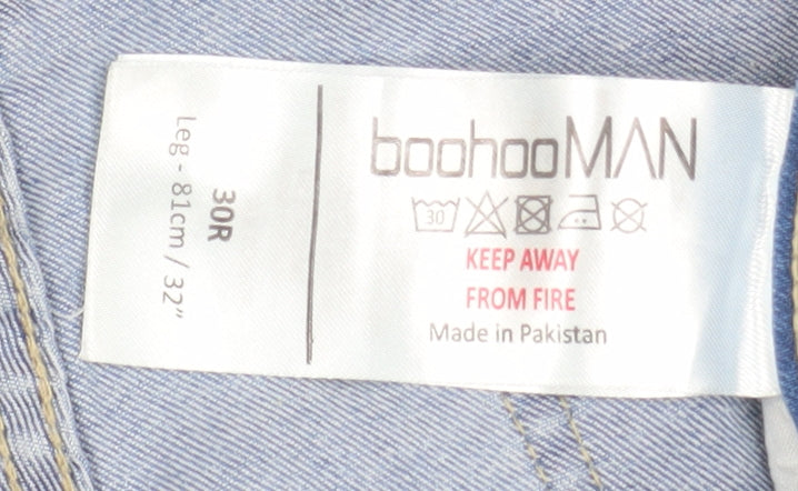 Mens UK Size 30 boohooMAN Slim Fit Skinny Blue Jeans