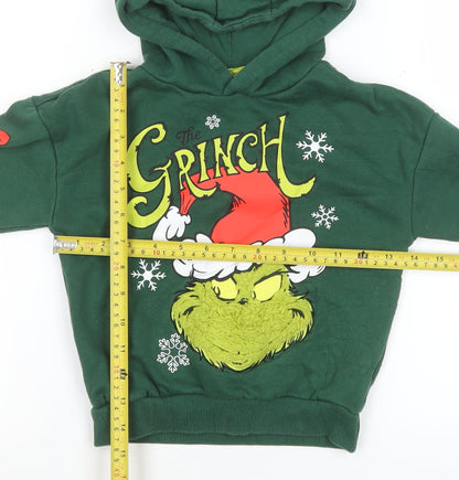 Boys UK Size 3-4 Years Primark Green Pullover Hoodie