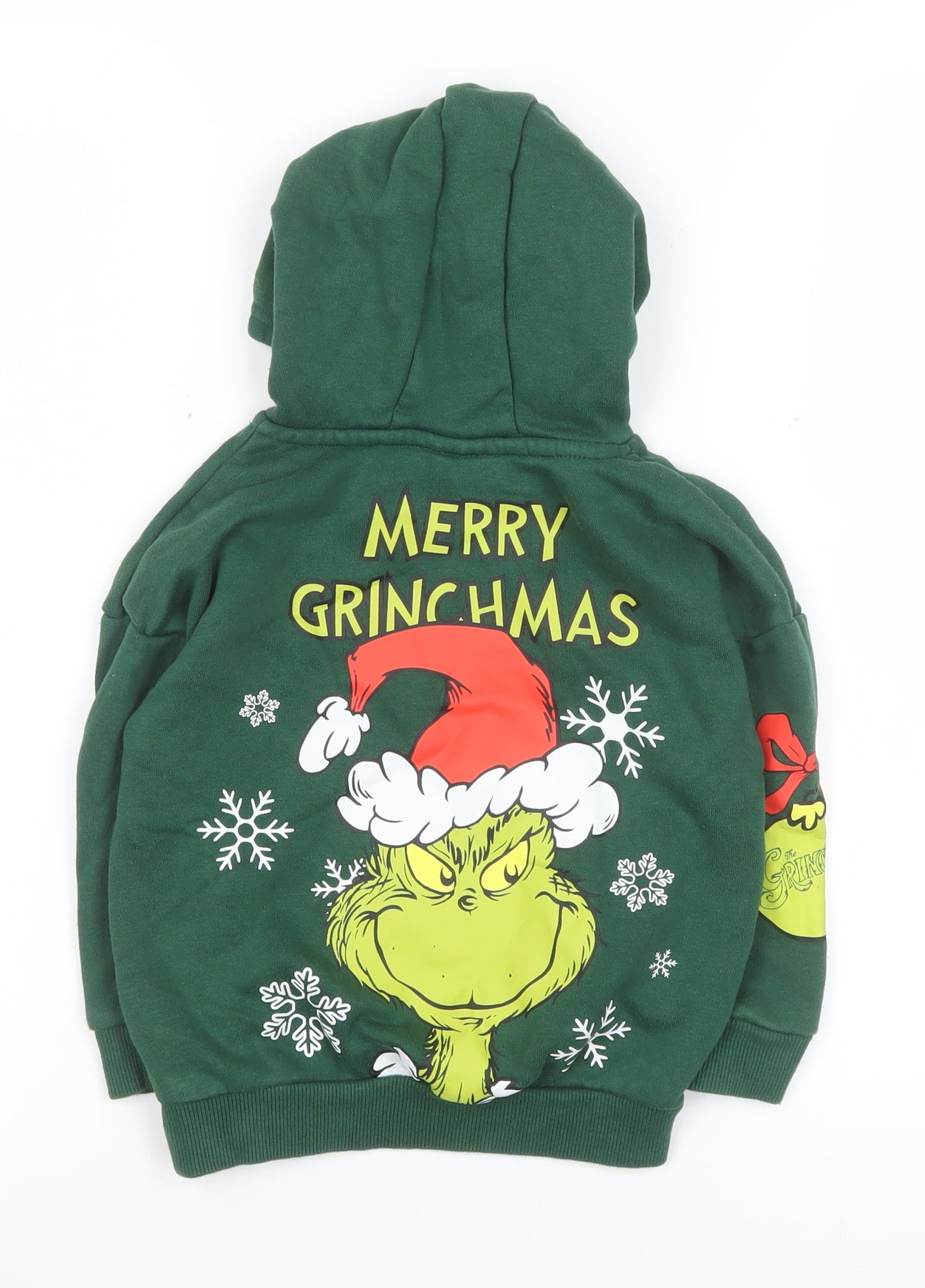 Boys UK Size 3-4 Years Primark Green Pullover Hoodie