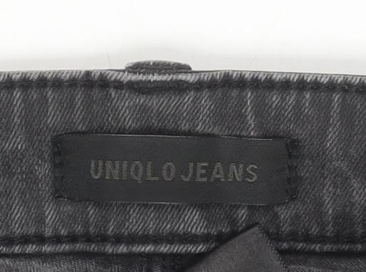 Womens UK Size 22 Uniqlo Slim Fit Skinny Grey Jeans