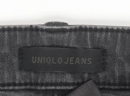 Womens UK Size 22 Uniqlo Slim Fit Skinny Grey Jeans