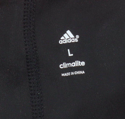 Womens UK Size L adidas Slim Fit Capri Black Leggings