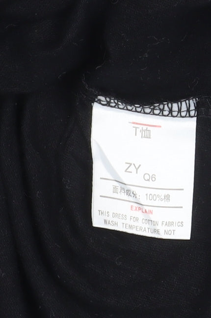 Womens UK Size XS Kappa Black Basic T-Shirt