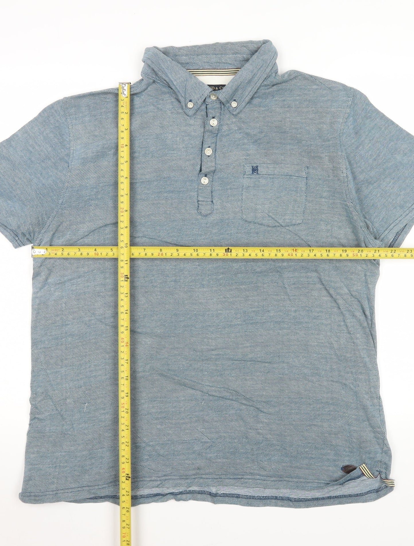 Mens UK Size L Hammond & Co 100% Cotton Polo Shirt