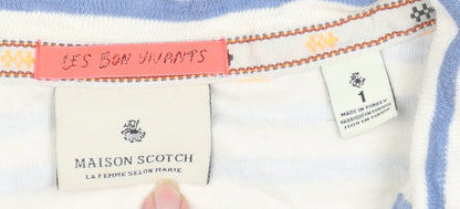 Womens UK Size S Maison Scotch Blue Basic Jacket